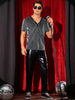 Glitter Sheer T-Shirt for Men&