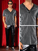 Glitter Sheer T-Shirt for Men&