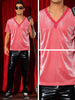 Glitter Sheer T-Shirt for Men&