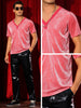 Glitter Sheer T-Shirt for Men&