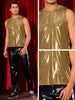 Metallic Tank Tops for Men&