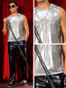 Metallic Tank Tops for Men&