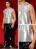Metallic Tank Tops for Men&