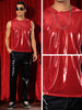 Metallic Tank Tops for Men&