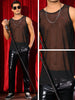Mesh Sheer Tank Top for Men&
