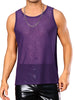 Mesh Sheer Tank Top for Men&