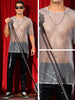 Mesh Sheer T-Shirt for Men&