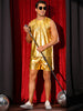 Holographic Tank Top and Shorts Set for Men&