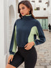 Onfers Womens Cropped Sweatshirts Half Zip Pullover Long Sleeve Oversized Sweaters Workout Fall Outfits with Pockets