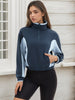 Onfers Womens Cropped Sweatshirts Half Zip Pullover Long Sleeve Oversized Sweaters Workout Fall Outfits with Pockets