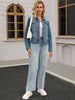 Womens Jean Jacket Casual Long Sleeve Washed Button Up Denim Jackets