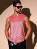 Rhinestone Tank Top for Men&