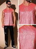 Rhinestone Tank Top for Men&