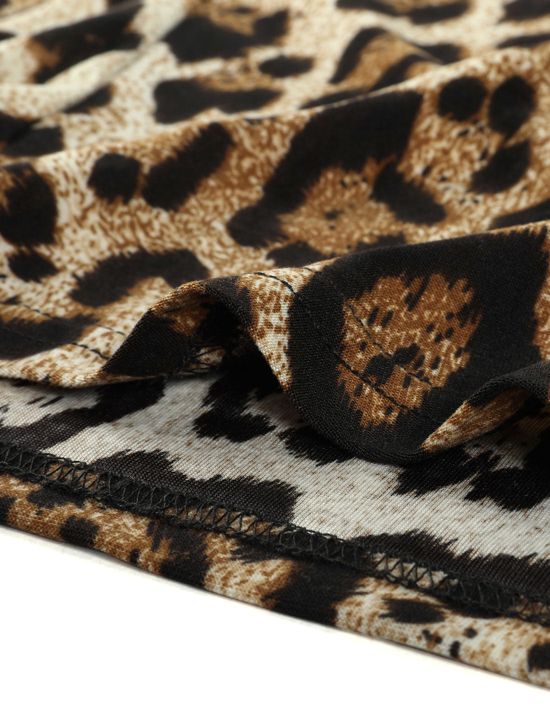 Bublédon Casual Plus Size Leopard Print Asymmetric Cardigan