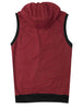 Kangaroo Pocket Zip Up Drawstring Hooded Vest