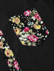 Summer Pocket Short Sleeve Button Floral Print Shirt