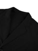 Classic Notched Lapel Solid Long Sleeve Knit Blazer