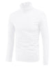 Solid Color Turtleneck Pullover Long Sleeve Shirt