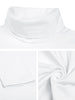 Solid Color Turtleneck Pullover Long Sleeve Shirt