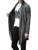 Shawl Collar Open Front Long Sleeve Solid Jacket