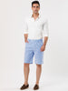 Casual Summer Striped Flat Front Chino Shorts