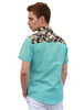 Summer Pocket Short Sleeve Button Floral Print Shirt