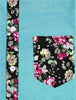 Summer Pocket Short Sleeve Button Floral Print Shirt