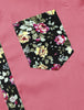 Summer Pocket Short Sleeve Button Floral Print Shirt