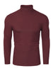 Casual Solid Turtleneck Pullover Long Sleeve Shirt