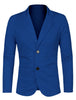 Classic Notched Lapel Solid Long Sleeve Knit Blazer