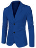 Classic Notched Lapel Solid Long Sleeve Knit Blazer