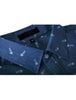 Short Sleeve Lapel Button Down Floral Printed Shirt
