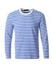 Basic Crew Neck Striped Pullover Long Sleeve Shirt
