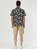 Short Sleeve Floral Print Cotton Beach Hawaiian Shirt