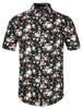 Short Sleeve Floral Print Cotton Beach Hawaiian Shirt
