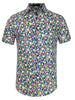 Lapel Floral Print Cotton Hawaiian Beach Botton Shirt