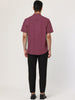 Retro Short Sleeve Cotton Polka Dot Button Up Shirt