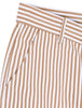 Casual Summer Striped Flat Front Chino Shorts
