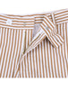 Casual Summer Striped Flat Front Chino Shorts