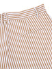 Casual Summer Striped Flat Front Chino Shorts