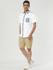 Summer Pocket Short Sleeve Button Floral Print Shirt