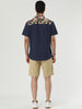 Summer Pocket Short Sleeve Button Floral Print Shirt