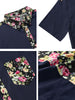 Summer Pocket Short Sleeve Button Floral Print Shirt