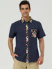Summer Pocket Short Sleeve Button Floral Print Shirt