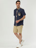 Summer Pocket Short Sleeve Button Floral Print Shirt