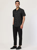 Retro Short Sleeve Cotton Polka Dot Button Up Shirt