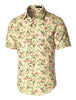 Short Sleeve Floral Print Cotton Beach Hawaiian Shirt