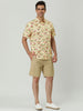 Short Sleeve Floral Print Cotton Beach Hawaiian Shirt