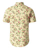 Short Sleeve Floral Print Cotton Beach Hawaiian Shirt