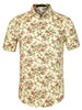 Short Sleeve Floral Print Cotton Beach Hawaiian Shirt